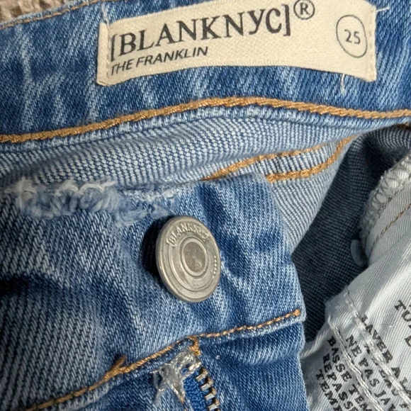 BlankNYC Franklin Ribcage Wide Leg Released Hem Sz 25 Boho - Picture 11 of 11